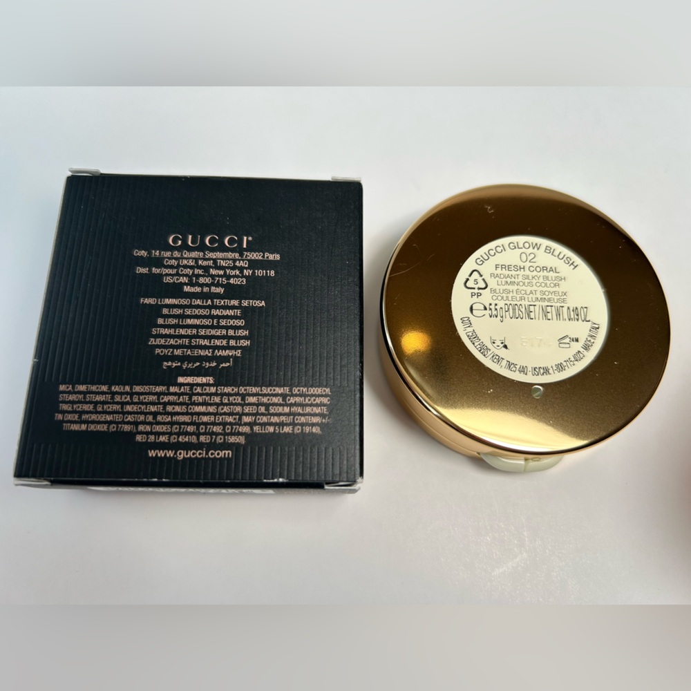 NWT🌷GUCCI Luminous Matte Powder Blush in “Fresh Coral” (New Color) - Picture 2 of 5